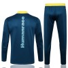 Arsenal Sudadera De Entrenamiento Trajes 2022/23 Azul Amarillo Quarter-Zip - Niño